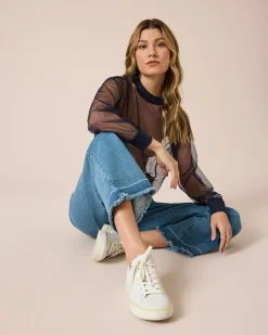 Tüll-Sweatshirt Shirts & Tops