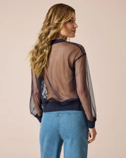 Tüll-Sweatshirt Shirts & Tops