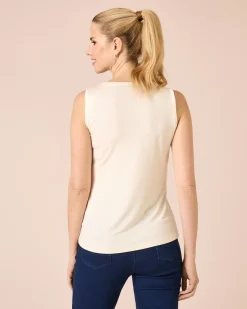 Clearance Top mit Strass-Logo Shirts & Tops