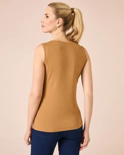 Clearance Top mit Strass-Logo Shirts & Tops