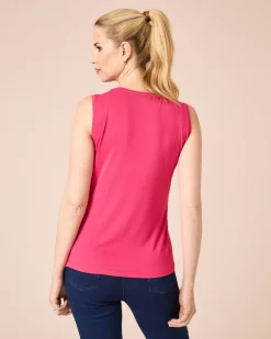 Clearance Top mit Strass-Logo Shirts & Tops