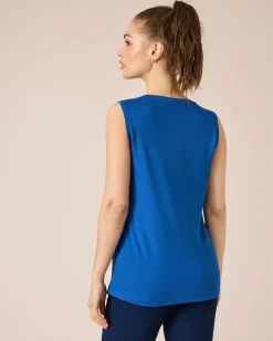 Clearance Top mit Strass-Logo Shirts & Tops