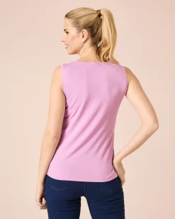 Clearance Top mit Strass-Logo Shirts & Tops