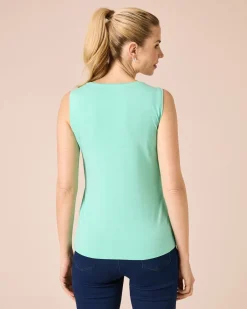 Clearance Top mit Strass-Logo Shirts & Tops