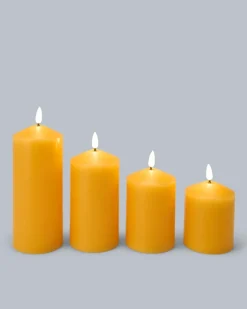 Online Touch-LED-Stumpenkerzen, 4tlg. Dekoration