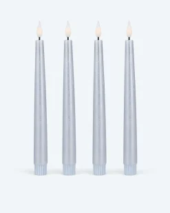 Clearance Touch-Stabkerzen Metallic, 4tlg. Dekoration