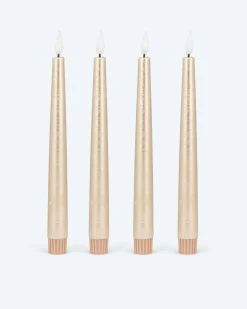 Clearance Touch-Stabkerzen Metallic, 4tlg. Dekoration