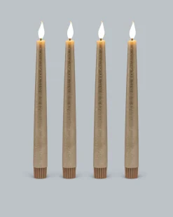 Clearance Touch-Stabkerzen Metallic, 4tlg. Dekoration