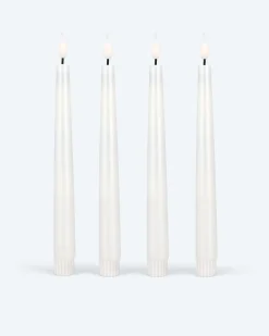 Clearance Touch-Stabkerzen Metallic, 4tlg. Dekoration