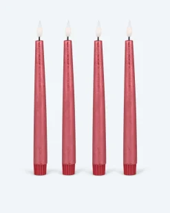 Clearance Touch-Stabkerzen Metallic, 4tlg. Dekoration