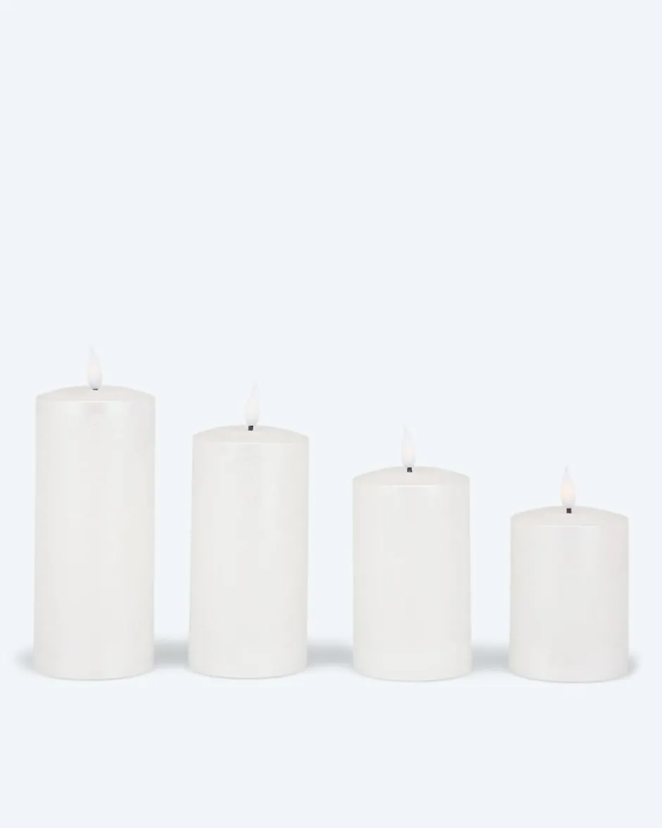 Sale Touch-Stumpenkerzen Metallic, 4tlg. Dekoration