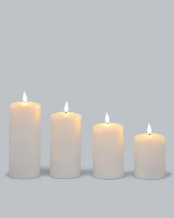 Sale Touch-Stumpenkerzen Metallic, 4tlg. Dekoration