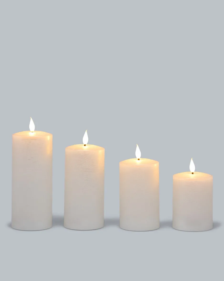 Sale Touch-Stumpenkerzen Metallic, 4tlg. Dekoration