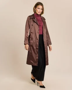 New Trenchcoat aus Satin Jacken & Mäntel