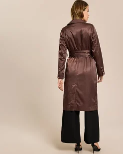 New Trenchcoat aus Satin Jacken & Mäntel