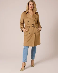 Online Trenchcoat in Velours-Optik Jacken & Mäntel