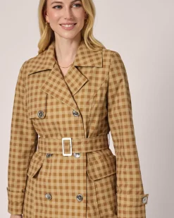 New Trenchcoat mit Karomuster Jacken & Mäntel