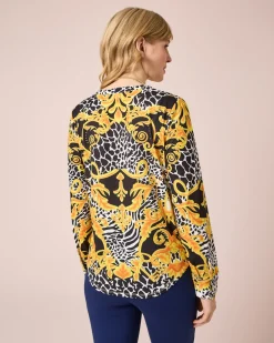 Discount Tunika mit Animal/ Ornamentmix Shirts & Tops