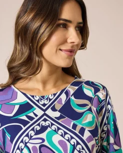 Outlet Tunika-Shirt mit Ornamentdruck Shirts & Tops