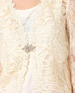 New Twinset mit Verzierung Strickware