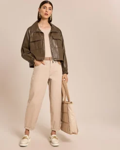 Hot Vegane Lederjacke Jacken & Mäntel