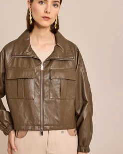 Hot Vegane Lederjacke Jacken & Mäntel