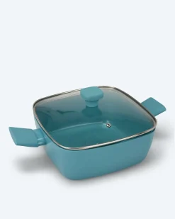 Online Viereckpfanne mit Glasdeckel Töpfe & Pfannen