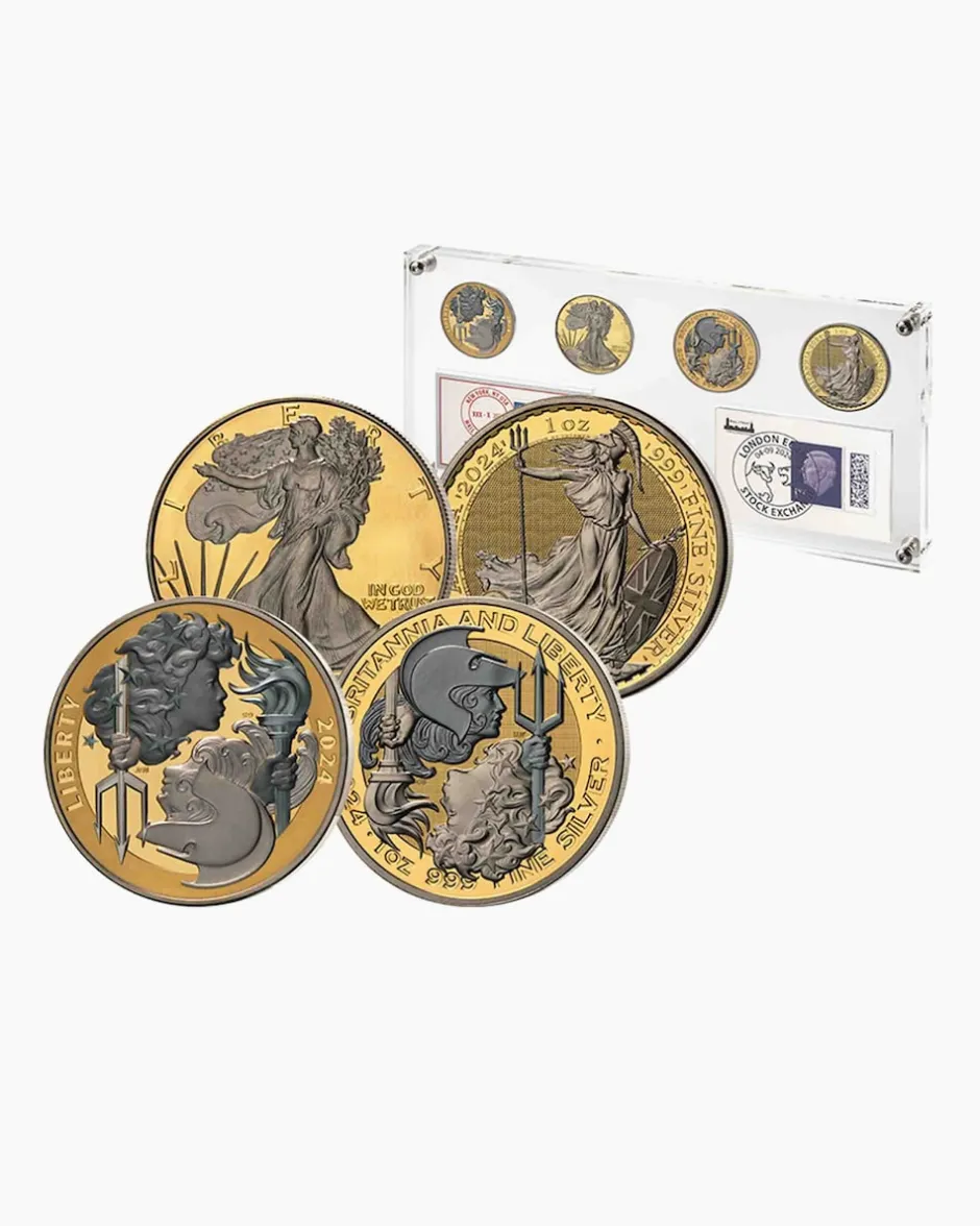 Discount Wall Street Coll. Liberty & Britannia, 4tlg. Münzen