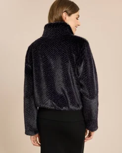 New Webpelzjacke mit strukturiertem Fell Jacken & Mäntel