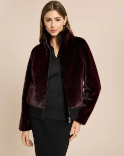 New Webpelzjacke mit strukturiertem Fell Jacken & Mäntel