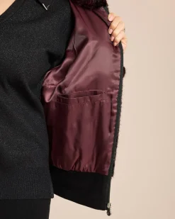 New Webpelzjacke mit strukturiertem Fell Jacken & Mäntel