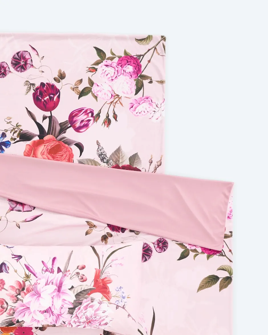 New Wendebettwäsche "Englische Rose", 3tlg. Heimtextilien