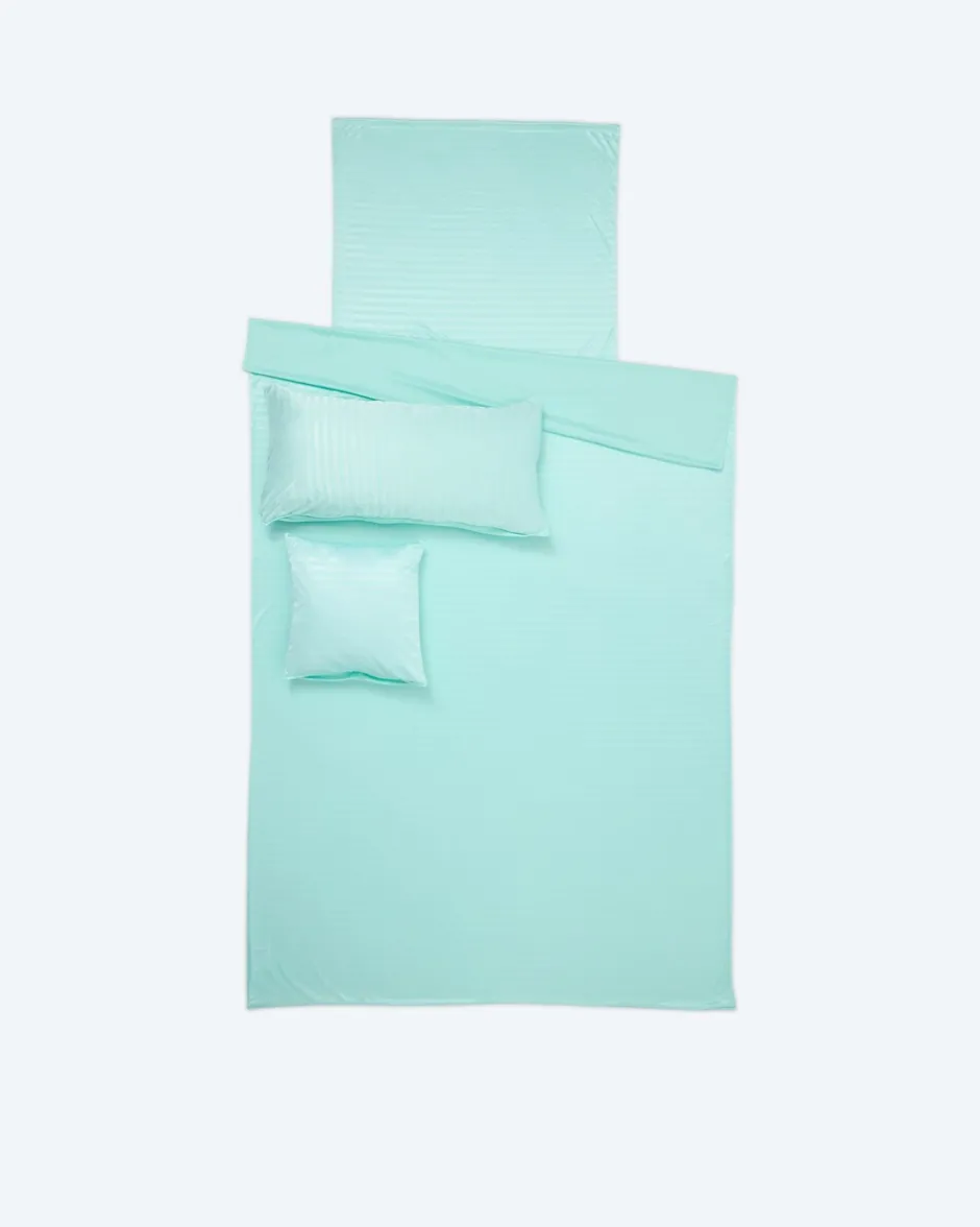 Outlet Wendebettwäsche mit Glanzstreifen, 4tlg. Heimtextilien