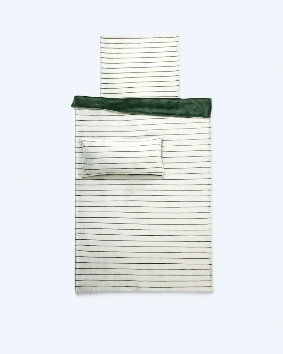 Best Wendebettwäsche "Nadelstreifen", 3tlg. Heimtextilien