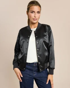 Wendejacke aus Veloursimitat und Satin Jacken & Mäntel