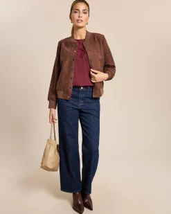 Wendejacke aus Veloursimitat und Satin Jacken & Mäntel