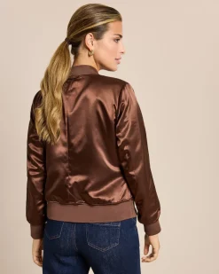 Wendejacke aus Veloursimitat und Satin Jacken & Mäntel