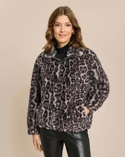 Outlet Wendejacke Leder/Pelzimitat Jacken & Mäntel