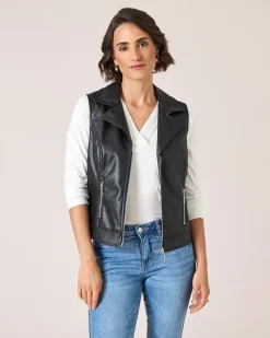 New Weste aus Lederimitat Jacken & Mäntel