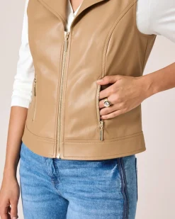 New Weste aus Lederimitat Jacken & Mäntel