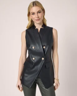 New Weste "Couture" aus Lederimitat Jacken & Mäntel