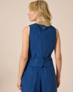 Clearance Weste mit Leinen Jacken & Mäntel