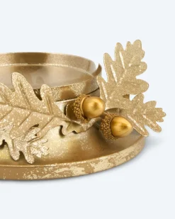 Discount Windlicht Eichblatt Dekoration