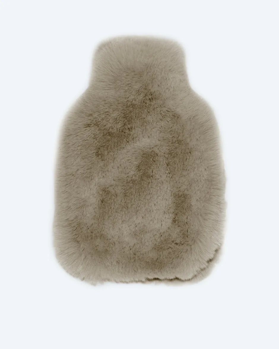 Outlet Wärmeflasche Kaninchenfell-Optik "Luxus" Heimtextilien